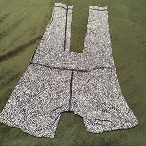 Size 4 lululemon leggings Black and White Patterned Pants
